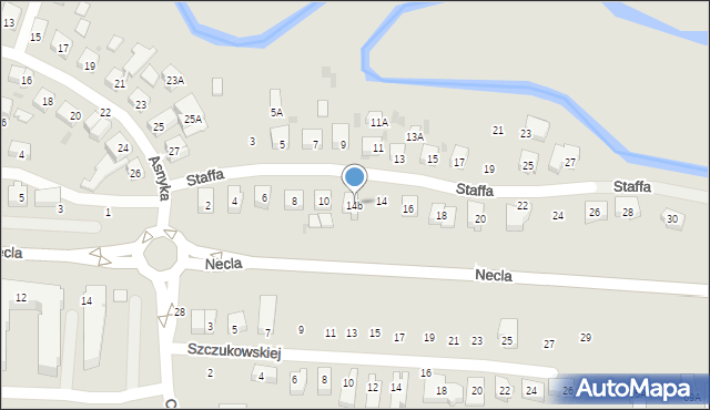 Wejherowo, Staffa Leopolda, 14b, mapa Wejherowo