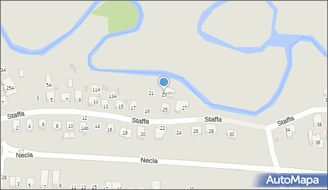 Wejherowo, Staffa Leopolda, 23, mapa Wejherowo