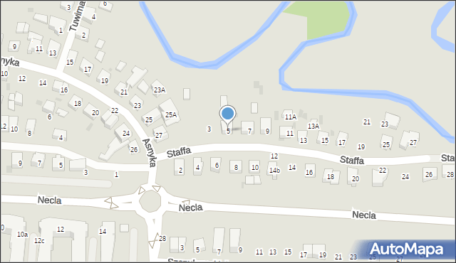 Wejherowo, Staffa Leopolda, 5, mapa Wejherowo