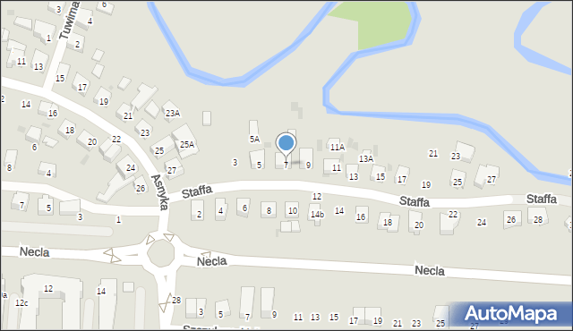 Wejherowo, Staffa Leopolda, 7, mapa Wejherowo