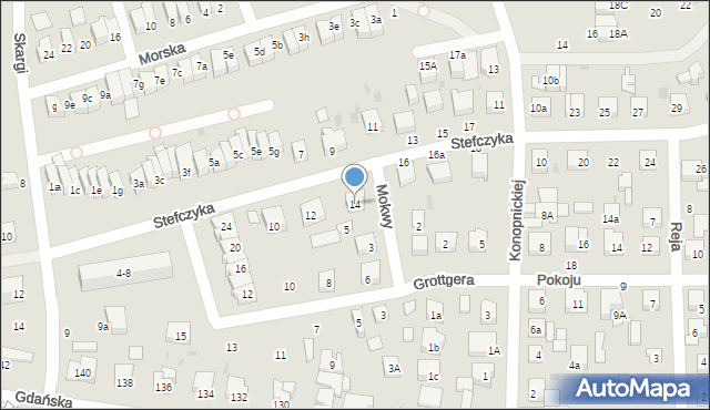 Wejherowo, Stefczyka Franciszka, 14, mapa Wejherowo