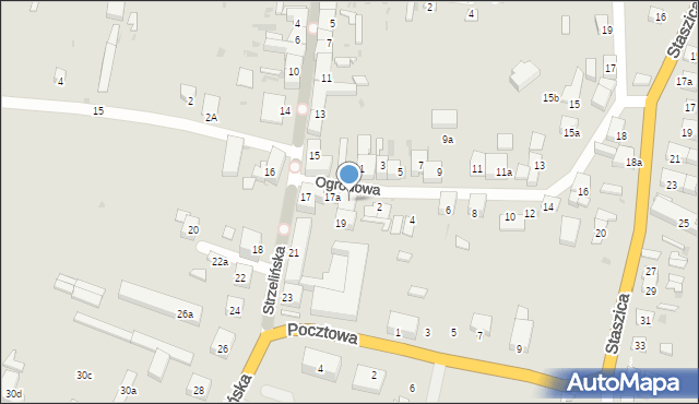 Wiązów, Strzelińska, 17b, mapa Wiązów