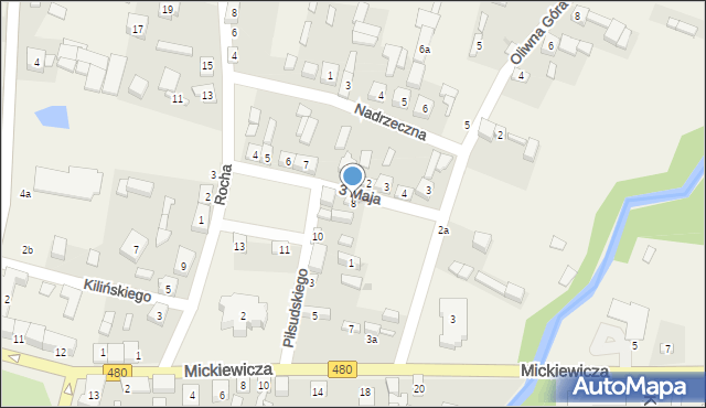 Widawa, Stary Rynek, 8, mapa Widawa