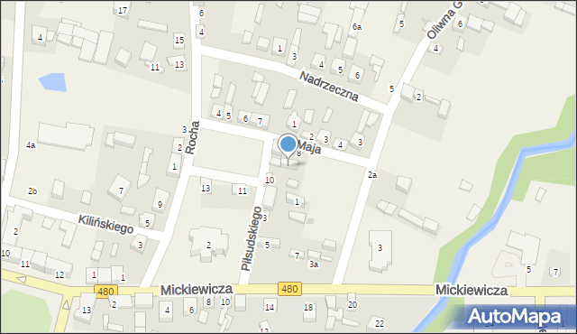 Widawa, Stary Rynek, 9, mapa Widawa