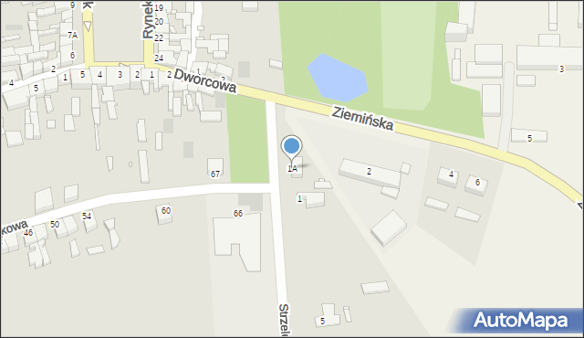 Wielichowo, Strzelecka, 1A, mapa Wielichowo