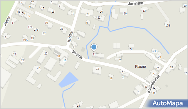Wieliczka, Stroma, 11, mapa Wieliczka