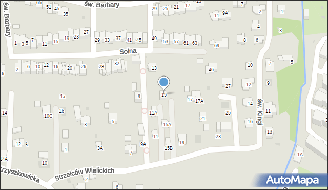 Wieliczka, Strzelców Wielickich, 15, mapa Wieliczka