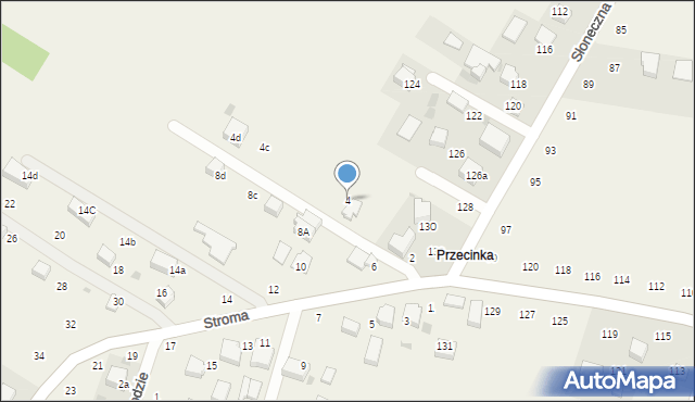 Wielka Wieś, Stroma, 4, mapa Wielka Wieś