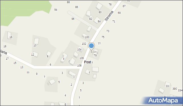 Wielka Wieś, Stroma, 83, mapa Wielka Wieś