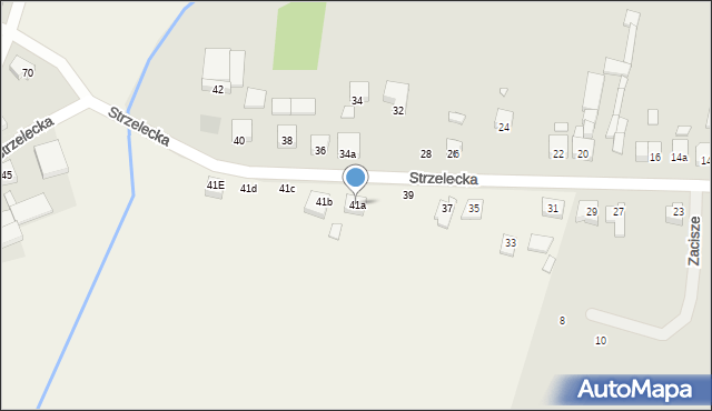 Wielka Wieś, Strzelecka, 41a, mapa Wielka Wieś