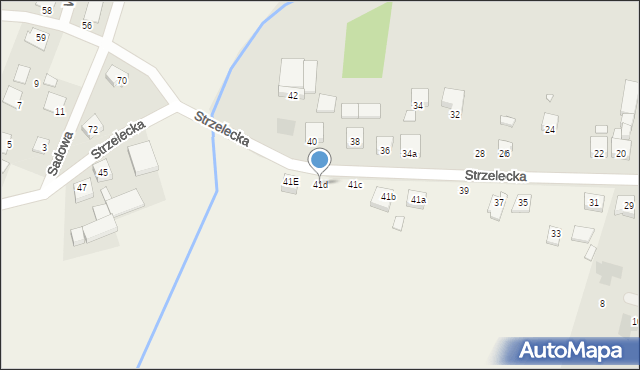 Wielka Wieś, Strzelecka, 41d, mapa Wielka Wieś