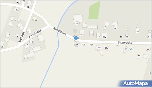 Wielka Wieś, Strzelecka, 41E, mapa Wielka Wieś