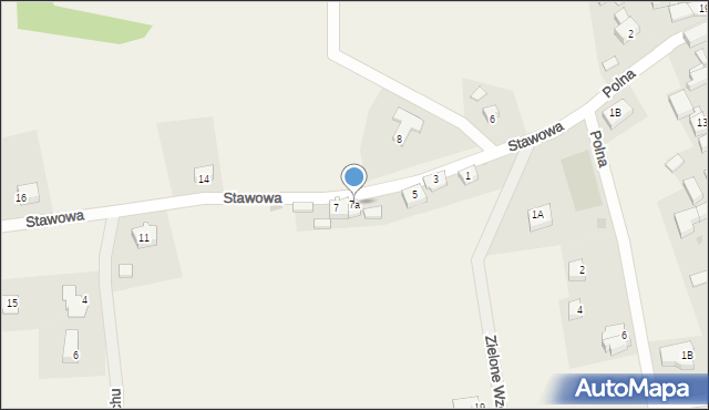 Wierzbna, Stawowa, 7a, mapa Wierzbna