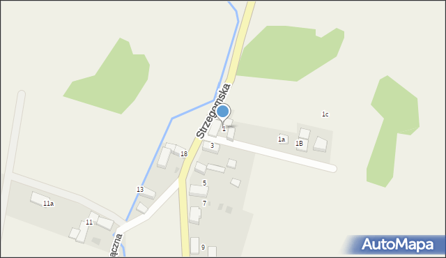 Wilczków, Strzegomska, 1, mapa Wilczków