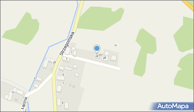 Wilczków, Strzegomska, 1a, mapa Wilczków