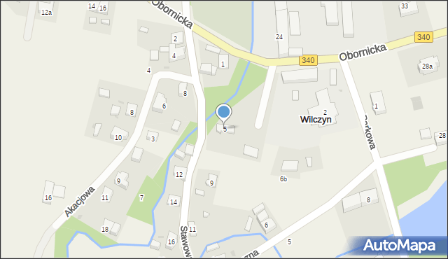 Wilczyn, Stawowa, 5, mapa Wilczyn
