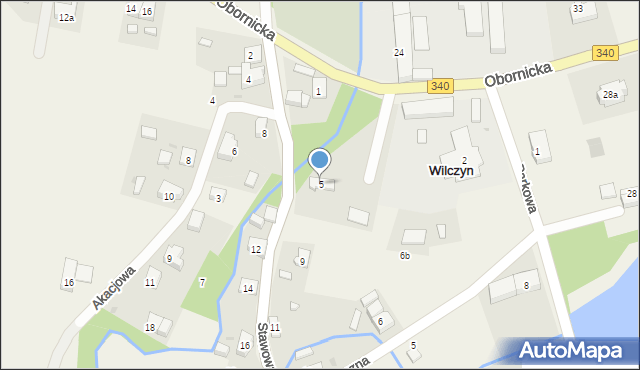 Wilczyn, Stawowa, 5, mapa Wilczyn