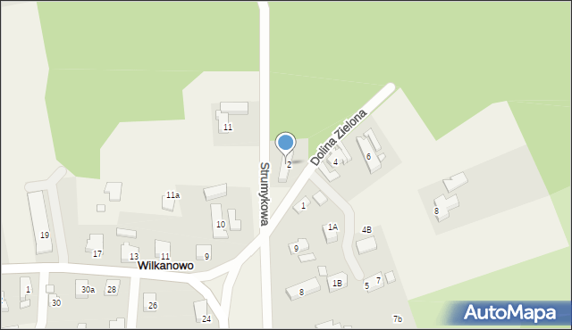 Wilkanowo, Strumykowa, 12, mapa Wilkanowo