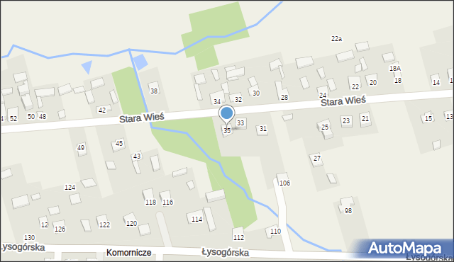 Wilków, Stara Wieś, 35, mapa Wilków