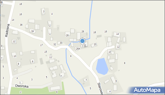 Wilków, Starowiejska, 24, mapa Wilków