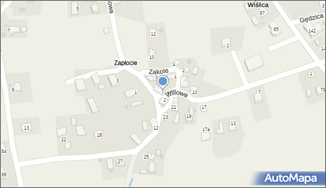 Wiślica, Stadionowa, 4, mapa Wiślica