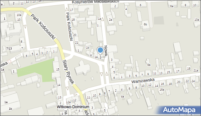 Witkowo, Stary Rynek, 2, mapa Witkowo