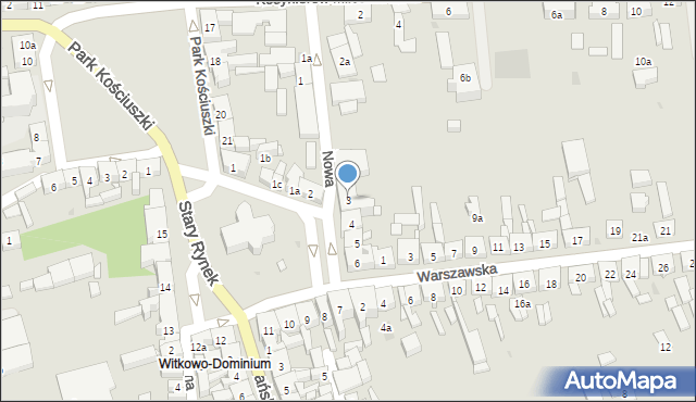 Witkowo, Stary Rynek, 3, mapa Witkowo