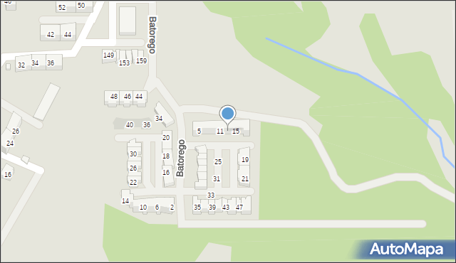 Wodzisław Śląski, Stefana Batorego, 13, mapa Wodzisławia Śląskiego