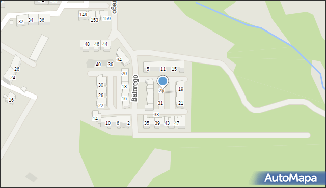 Wodzisław Śląski, Stefana Batorego, 29, mapa Wodzisławia Śląskiego