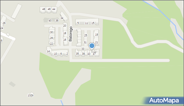 Wodzisław Śląski, Stefana Batorego, 45, mapa Wodzisławia Śląskiego