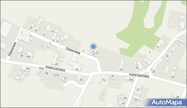 Wojnowice, Stawowa, 2, mapa Wojnowice