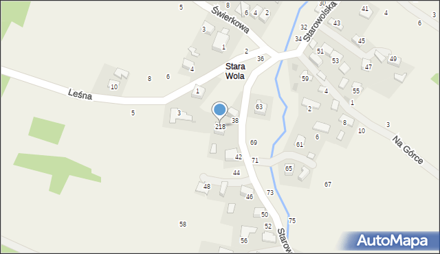 Wola Filipowska, Starowolska, 218, mapa Wola Filipowska