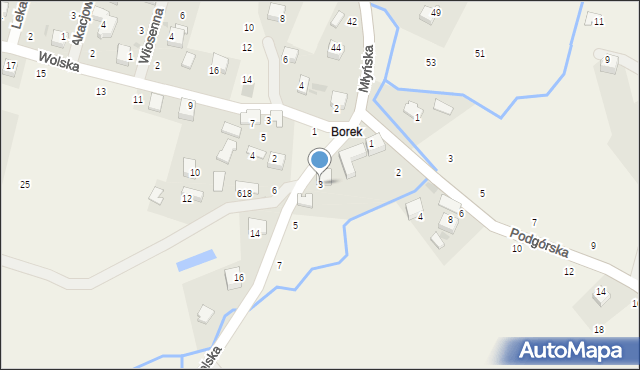 Wola Filipowska, Starowolska, 3, mapa Wola Filipowska