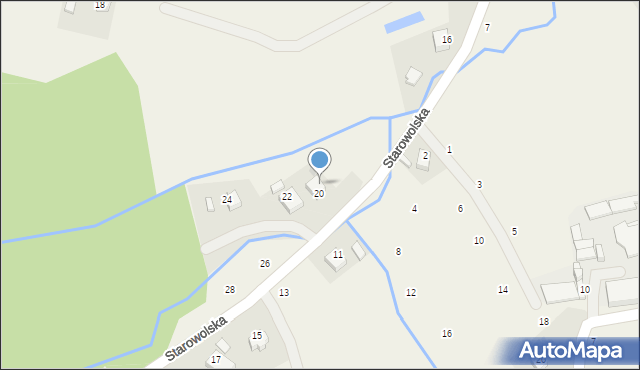 Wola Filipowska, Starowolska, 753, mapa Wola Filipowska