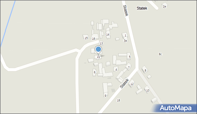 Woźniki, Statek, 11, mapa Woźniki