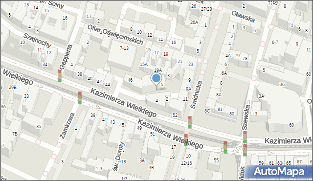 Wrocław, Stanisława Leszczyńskiego, 7/9, mapa Wrocławia