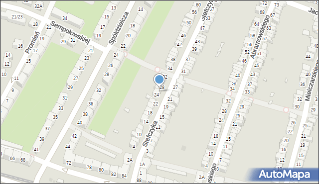 Wrocław, Stefczyka Franciszka, 26, mapa Wrocławia