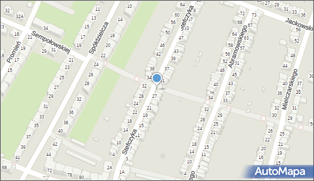 Wrocław, Stefczyka Franciszka, 29, mapa Wrocławia