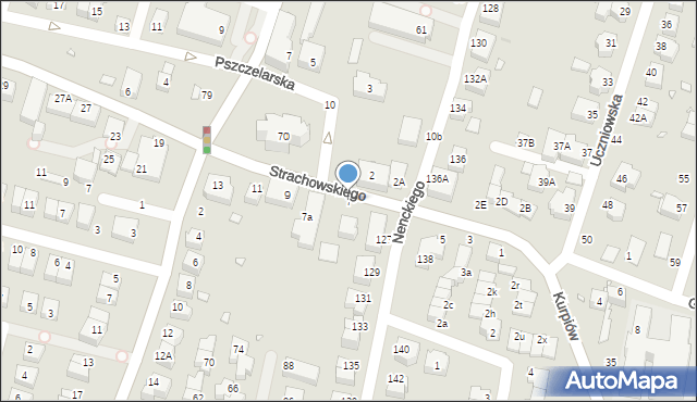 Wrocław, Strachowskiego Bartłomieja, 7, mapa Wrocławia