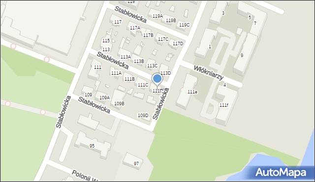 Wrocław, Stabłowicka, 111D, mapa Wrocławia