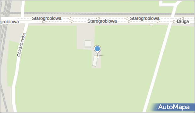 Wrocław, Starogroblowa, 4, mapa Wrocławia