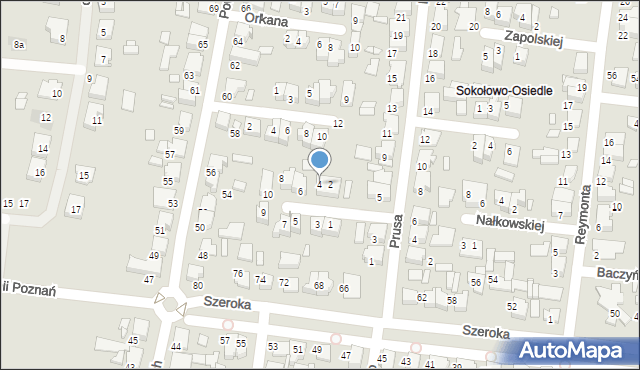 Września, Staffa Leopolda, 4, mapa Wrześni