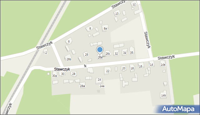 Wszewilki, Stawczyk, 26a, mapa Wszewilki