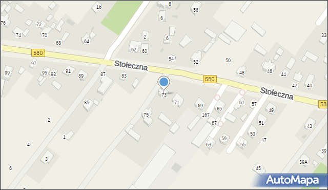 Wyględy, Stołeczna, 73, mapa Wyględy