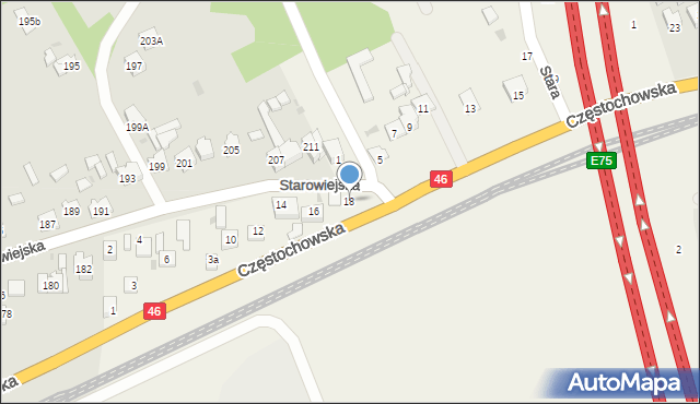Wyrazów, Starowiejska, 18, mapa Wyrazów