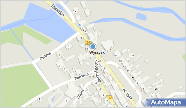 Wyrzysk, Staszica Stanisława, 1, mapa Wyrzysk