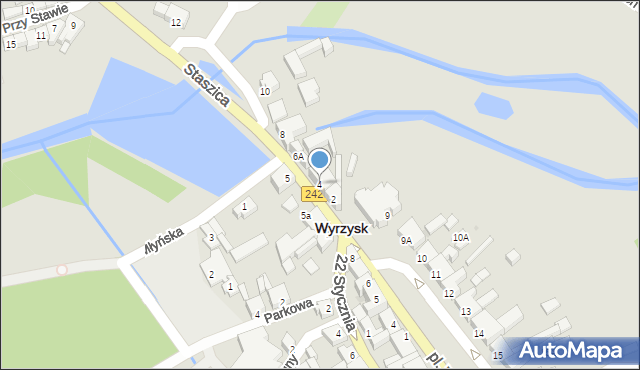 Wyrzysk, Staszica Stanisława, 4, mapa Wyrzysk