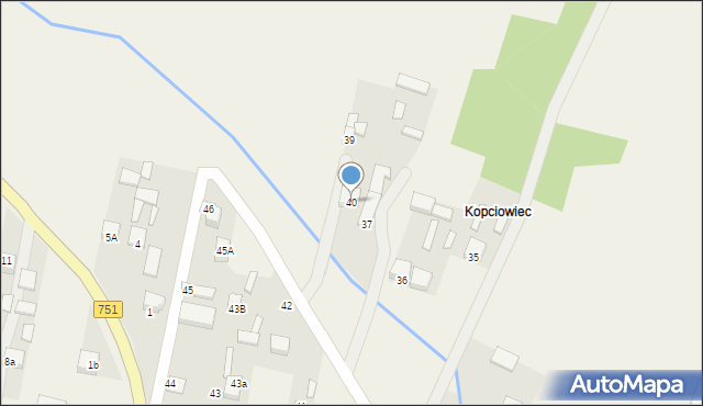 Wzdół-Kolonia, Stara Wieś, 40, mapa Wzdół-Kolonia