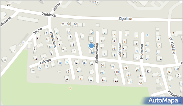 Ząbkowice Śląskie, Stokrotkowa, 8, mapa Ząbkowice Śląskie