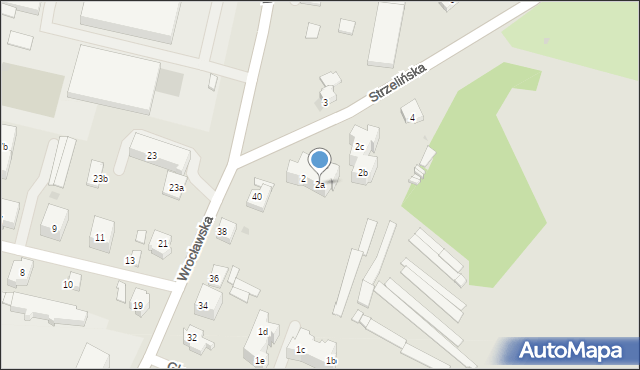 Ząbkowice Śląskie, Strzelińska, 2a, mapa Ząbkowice Śląskie